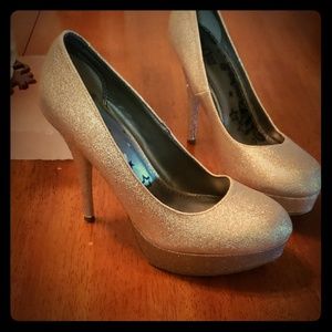 Gold Sparkle Heels